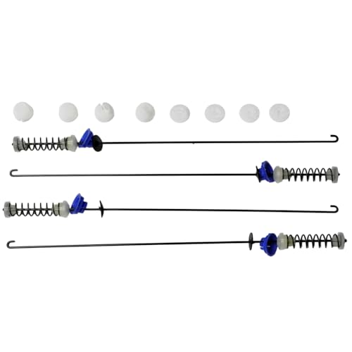 W10820048 Compatible with Whirlpool Kenmore Maytag Amana Washing Machine Spring Suspension Kit -Including 4 suspension rods/springs 280144 W10820048 8564009 8566146 W10189077 AP5985113 PS11723157