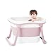 DSJMUY Bañera Plegable de plástico, bañera para bebés, bañera Plegable portátil, Plato de Ducha Plegable para niños, bañera, 2 Colores, Espacio Grande de 79 * 51 * 51 cm