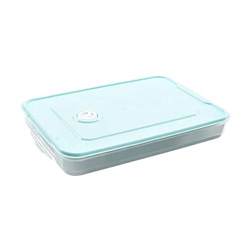 QWH Accesorios de Cocina Organizador Caja Fresca Albóndigas Vegetales Huevo Soporte Apilable Microondas Refrigerador Caja de Almacenamiento de Alimentos, A