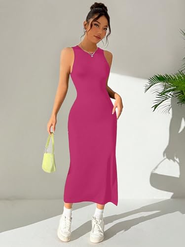 Image of Aahwan Women Bodycon Black Solid Simple Sleeveless Fish Tail Hem Backless Dress