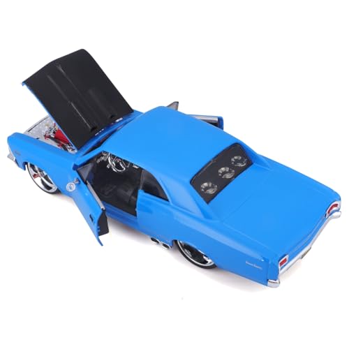 Maisto 1/24 Chevrolet Chevelle 1966 Azul miniatura 3