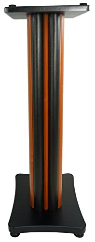 Rockville SS28C Premium Classic Wood Grain 28 Inch Speaker Stands Up To 100Lbs thumb #1