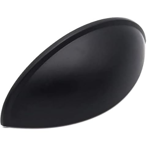 LONTAN 10 Pack Black Cabinet Cup Handles Cover