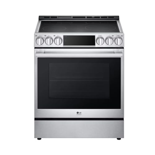 LG Studio 30 in. 6.3 cu. ft. 5-Burner Elements Smart Slide-in Induction Range in Stainless Steel with Air Fry, Energy Star LSIS6338FE