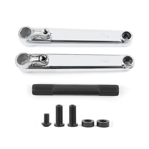 POLSO BMX �o�C�N�N�����N�A�[�� 170mm�A9/16�C���` (14mm) �Ԏ����a 19mm & ���]�ԃy�_��1�g BMX�o�C�N(�V���o�[�N�����N)�ɓK���Ă��܂� BC-01