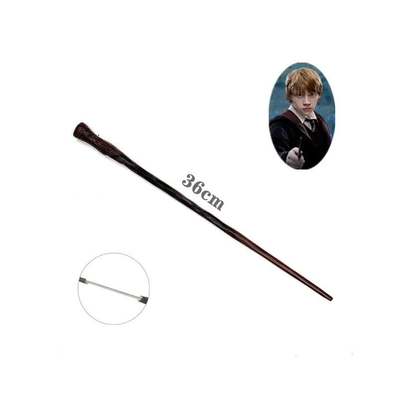 Image of Ron Magic Wand with Box Premium Polyresin Metal Core Collectible with Card and Ticket Cum Cosplay Accessory