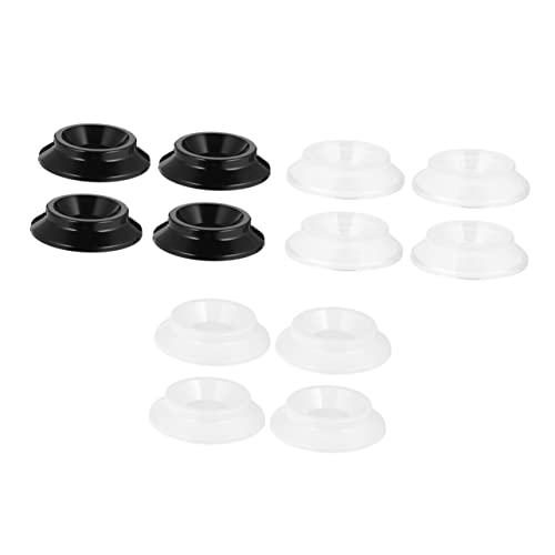SHOWERORO Elastic Piano Caster Cups 12pcs Plastic Piano Leg Pads for Grand Piano Skid-resistant