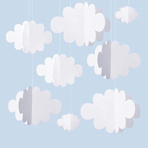 PLUSHCEWT Nuages 3D Décoration Cover