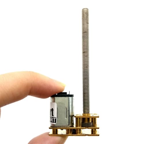 Moteur à engrenages réversible 1024GN20 DC 12V 60 tr/min avec arbre fileté M4 de 55mm