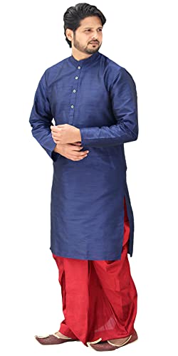Image of Om Shubh Mangalam Men's Silk Ethnic Wear Dhoti Kurta Set For Wedding