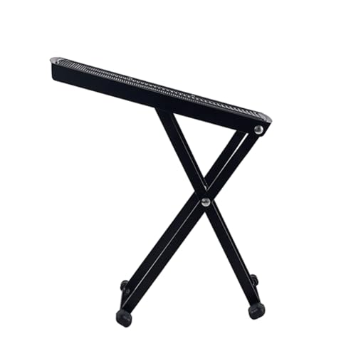 ibasenice Foldable Guitar Footrest Stand Metal Guitar Pad Adjustability for Comfortable Playing