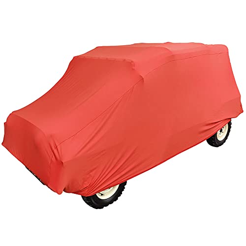 Bâche d'intérieur évite poussière et rayures housse rouge Mini Moke - 4