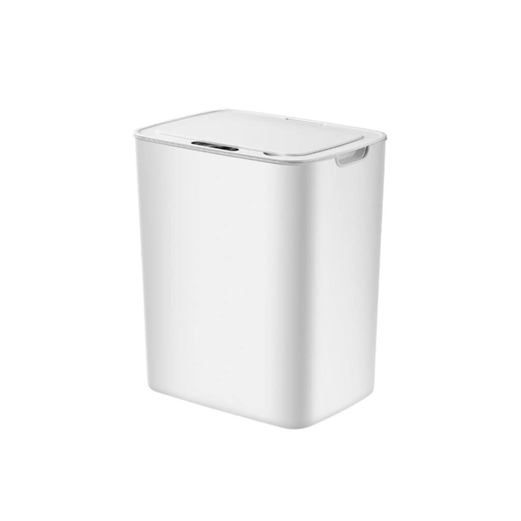 Śmietnik Bezdotykowy czujnik kosza 14L Kosz na śmieci z czujnikiem pokrywy Kuchnia Recykling i odpady dla kuchni/salonu/biuro-niebieski Kosz Na Śmieci(White)