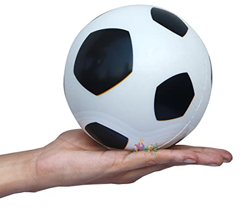PoPo Toys PVC Foam Beach Football | No Air Needed | Kids Playball | Best Use at Pools, Beach, Outdoor & Indoor Play | multicolour 2 319hfBX 69L
