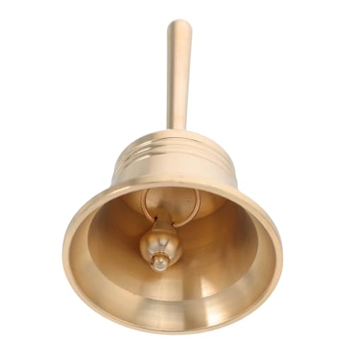 GARVALON Campana De Latón Macizo para Servicio Campanas De Meditación para Profesores y Adiestramiento De Animales Mango Resistente