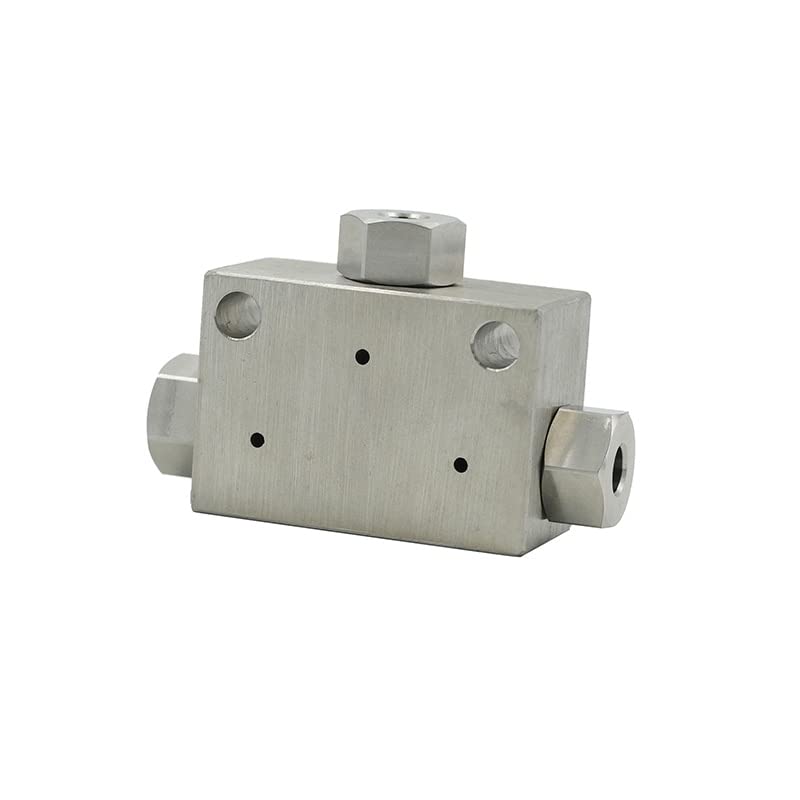 Model:T6043 9/16'' O.D 60,000 PSI Tee type stainless steel 316 Ultra high pressure metal tube connectors - (Size: T2043)