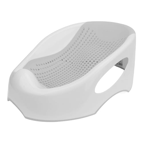 Bain bébé support antidérapant filet couché douche mat nouveau-né gris