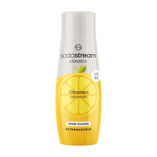 SodaStream Concentré Citron Sans Sucres pour Machine à Eau Pétillante et Soda | Préparez jusqu'à 9 Litres de Soda au Citron en Quelques Secondes, 440ml