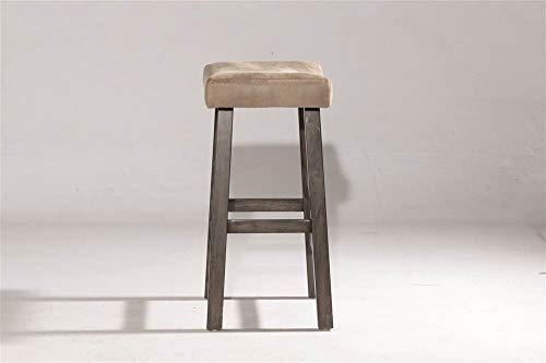 Saddle Backless Bar Height Stool