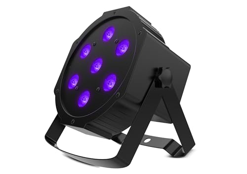 Audibax Montana 28 UV projecteur discothèque LED 7x4W DMX pour animation soirée