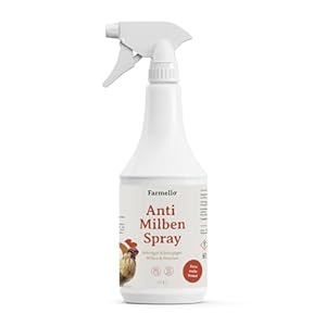 Anti Milbenspray Hühner 1l – Hochwirksamer Sofortschutz gegen Milben & Parasiten als Kontakt- & Umgebungsspray – Zur Vorbeugung & bei akutem Befall