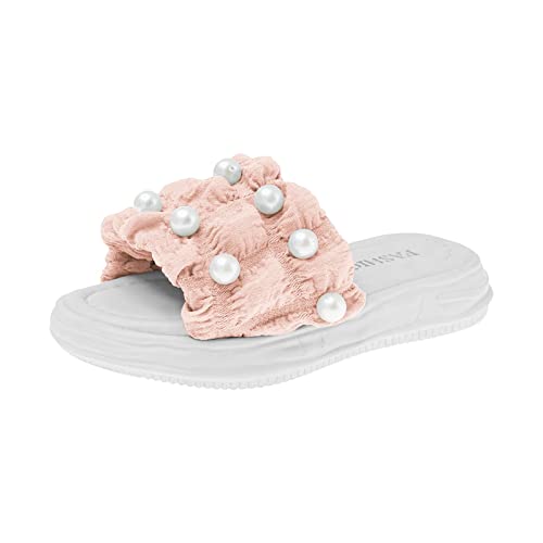 Girls Sandals Girls PU Sandals Summer Outdoor Closed Toe Soft Rubber Sole Beach Water Shoes Dress Slippers Girls