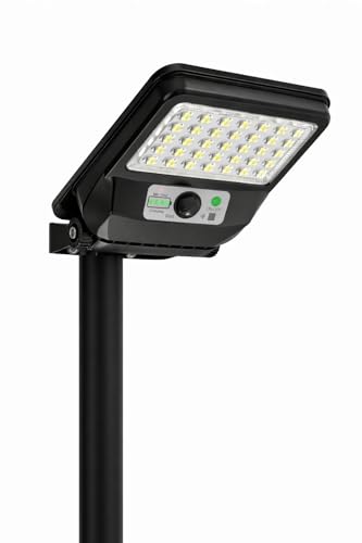 Image of Solar Light 50w, PIR Motion Sensor, 1100 Lumens, IP65 Waterproof, 5000mAh Battery, 132 LEDs, 25-Year Solar Panel Life, Wall /Pole Mountable, BIS Approved Light,Zero Electricity Cost