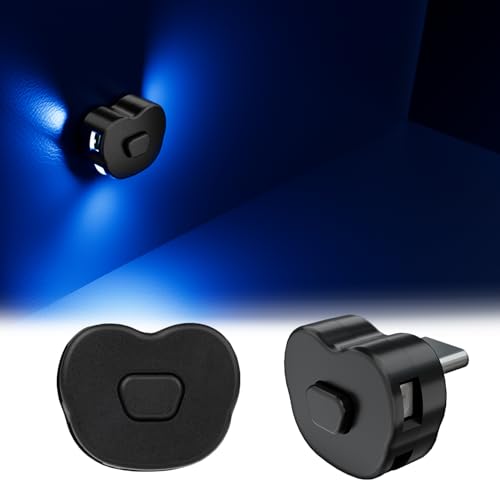 GIMUYA Type-C LEDライト USB 車内用 8色 照射方向切替 メモリー機能 調光機能 アンビエントライト RGB USB給電 イルミネーション タイプc ミニライト ハート型 小型 軽量 車 アクセサリー 簡単操作 2個入り