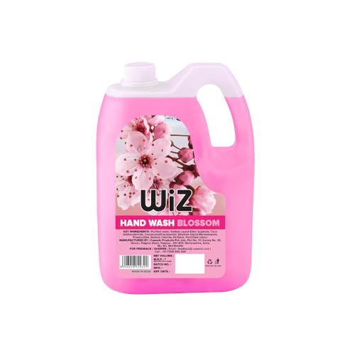 Image of Wiz Blossom Handwash Liquid Soap Refill Can - 5L | Germ Protection | Hand Wash with Added pH-Balanced & Moisturizers for Soft & Gentle Hands | Suitable for all Skin Types