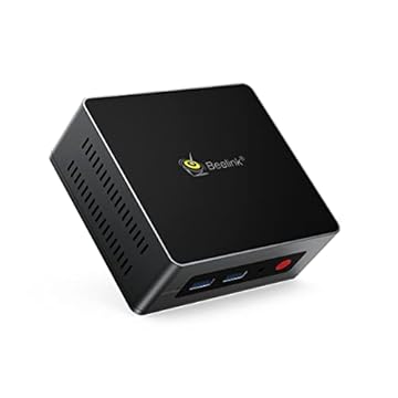 Beelink GK Mini PC com Windows 10, Processador Intel J4125 (até 2,7 GHz), 8 GB DDR4 + 256 GB SSD, 4K Dual HDMI, Wi-Fi Dual Band, Bluetooth 4.0