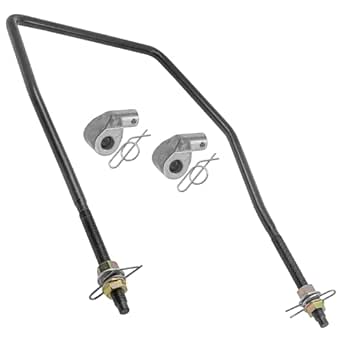 Caltric Front Bumper Brush Guard For John Deere X300 Series - X384, X390, X394, X500, X520, X530 - Black
