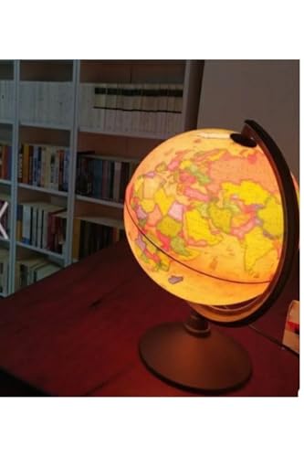 Dünya Küresi 20 Cm Yüksek Kalite Harita Hediye Işıklı Antik Küre/Dünya Küresi 20 Cm, Kahve