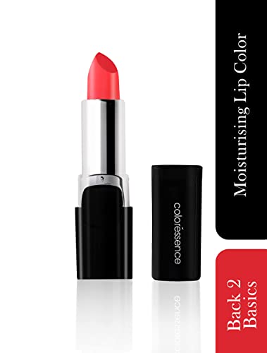 Image of Coloressence Moisturizing Lip Color| Infused With Basil & Corainder Extracts| Intense Color Pay-Off| Velvety Satin-Matte Finish Lipstick For Women| Full-Coverage & Smooth Application - Back 2 Basics