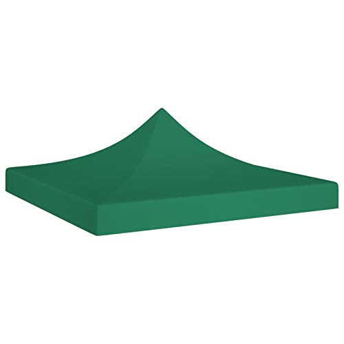 Yongdu Tetto Tenda di Ricezione Tela Tetto di Ricambio Copertura Gazebo Tetto Tenda Padiglione Giardino 2x2 m Verde 270 g/m²