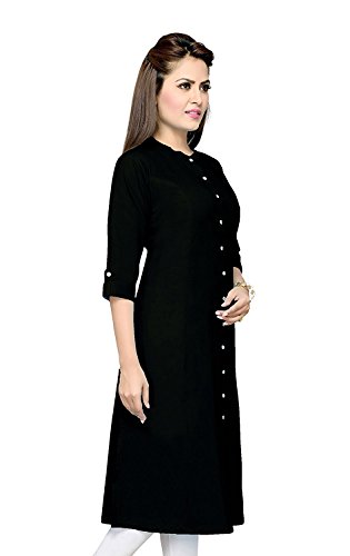 Image of Pistaa's Women's Cotton Regular Fit Casual Kurta