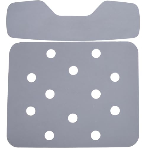 Sanesuline シャワーチェア用 クッションシート EVA製 背もたれ 座面パッド 37x30cm 風呂椅子 介護用 介護用品 清潔 取り付け簡単 グレー