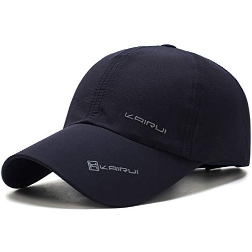 Gorra de béisbol de los Hombres de Verano Gorra de béisbol de Secado rápido al Aire Libre, protección UV para Mujeres Sombrero para el Sol 5 Ajustable