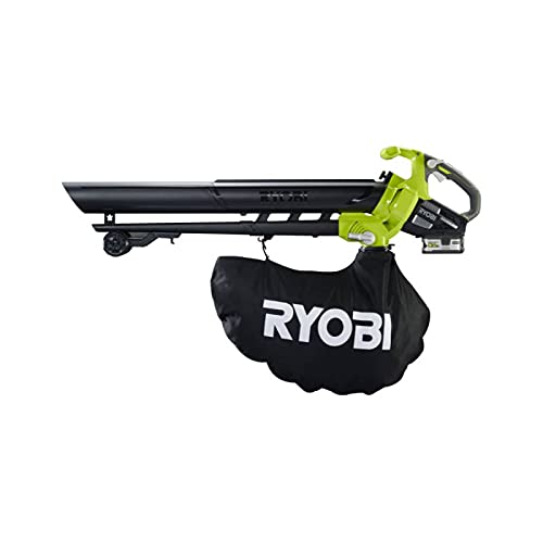 Pack RYOBI Souffleur aspiro-broyeur 18V One+ Brushless OBV18-1 Batterie 5.0Ah - 1 Chargeur Rapide 2.0Ah RC18120-150