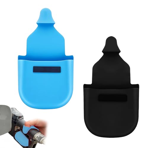 hinbkenla 2 Pcs Gas Pump Glove Gas Gloves For Gasoline Safe Silicone Pump Pal For Gas Fuel Gloves Protect Hands From Filthy Reusable Glove Magnetic Durable And UniversalBlack&blue