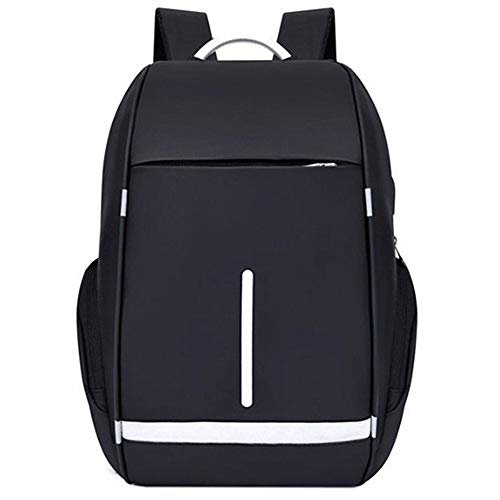 Mochila Mochila de negocios, para hombre, para portátil, para mujer, de lona, para hombre, color negro, Negro , 28*11*43cm Cover