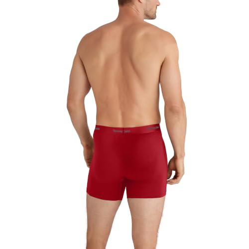 Image of Tommy John Men's Luxe Modal 6 inch Mid-Length Boxer Brief Underwear 3-Pack