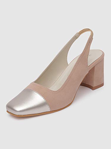 Image of Marc Loire Women's Faux Leather Comfortable Block Heel Sandals for Casual Wear, Party and Formal Occasions.