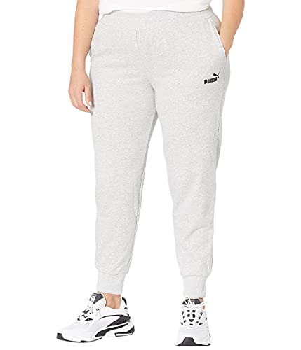 Puma Pantalon de jogging femme, Gris clair-Noir, 1X