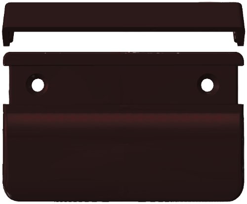 Balcones mango anguloso para exteriores, color gris RAL 8019 70 x 50 x 12