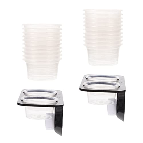 Milisten 爬虫類用給餌用プラットフォーム 吸盤付き水入れ付属点 爬虫類フードボウル ウォーターディッシュ 実用的 お手入れ簡単 ペットの飲食 用 快適生活