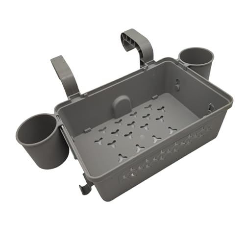 KEXIAO - Soporte para bebidas para piscina, cesta de almacenamiento impermeable, organizador extraíble para accesorios de equipo de natación