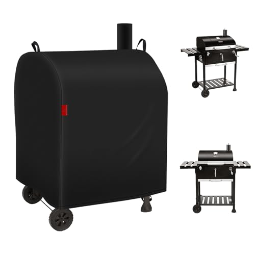 Cover Geny Outdoor Grill Cover Fits Royal Gourmet CD1824EN/CD1824EC Charcoal Grill Waterproof 600D Heavy Duty Barrel Grill Cover Fade Resistant & Rip-Proof BBQ Grill Covers for CD Series.