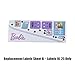 Mattel Replacement Parts for Barbie Doll Dreamplane Playset - GDG76 ~ Replacement Labels Sheet B ~ Labels 16-25, Pink, Purple, Blue, Gray