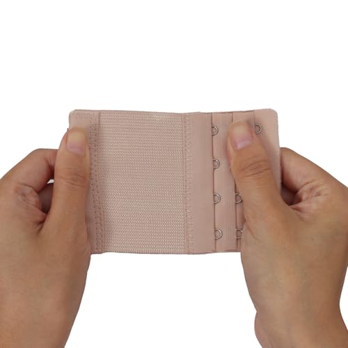 Image of Bra Strap Extenders, Women Elastic Extensions Bra Extender Set, 6 Piece,Skin,White,Black