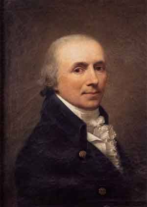 Peinture à l'huile de Gaspard Landi Self Portrait 1806 tableau sur toile 36 x 48